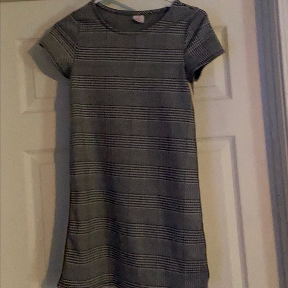 Girls casual plaid dress